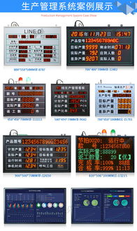 工廠生產線lcd電子管理看板計劃實際產量計數進度監控軟件mes系統